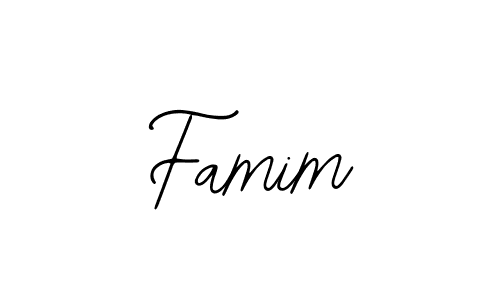 How to make Famim name signature. Use Bearetta-2O07w style for creating short signs online. This is the latest handwritten sign. Famim signature style 12 images and pictures png