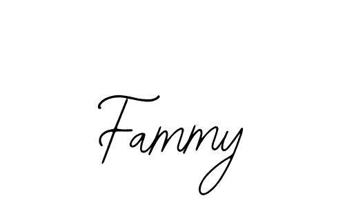 How to make Fammy name signature. Use Bearetta-2O07w style for creating short signs online. This is the latest handwritten sign. Fammy signature style 12 images and pictures png