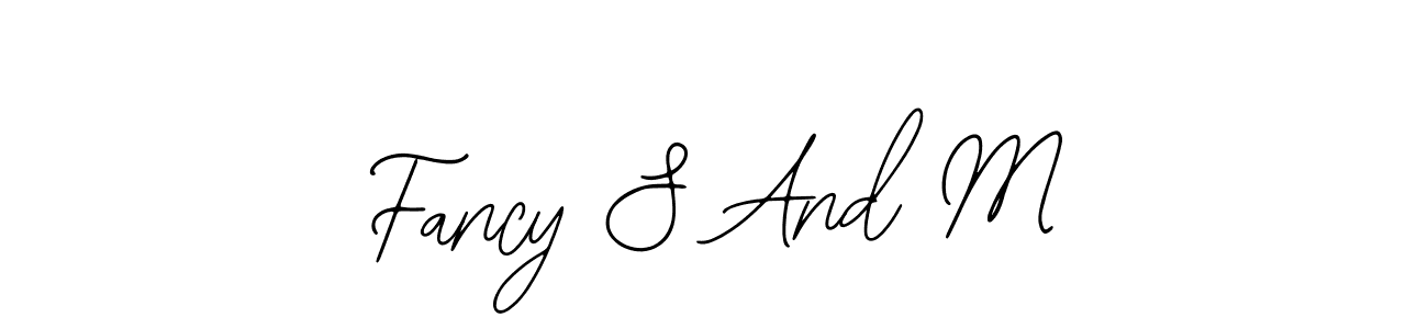if you are searching for the best signature style for your name Fancy S And M. so please give up your signature search. here we have designed multiple signature styles  using Bearetta-2O07w. Fancy S And M signature style 12 images and pictures png