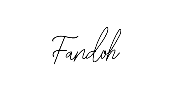 Use a signature maker to create a handwritten signature online. With this signature software, you can design (Bearetta-2O07w) your own signature for name Fandoh. Fandoh signature style 12 images and pictures png