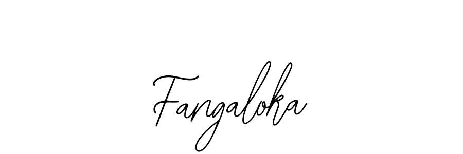 if you are searching for the best signature style for your name Fangaloka. so please give up your signature search. here we have designed multiple signature styles  using Bearetta-2O07w. Fangaloka signature style 12 images and pictures png