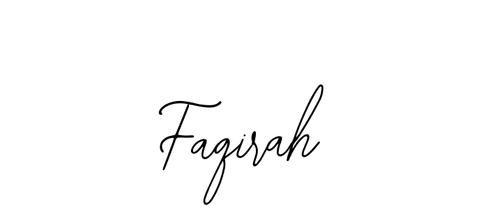 How to make Faqirah signature? Bearetta-2O07w is a professional autograph style. Create handwritten signature for Faqirah name. Faqirah signature style 12 images and pictures png