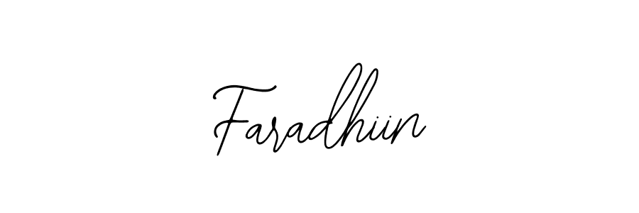 Make a beautiful signature design for name Faradhiin. With this signature (Bearetta-2O07w) style, you can create a handwritten signature for free. Faradhiin signature style 12 images and pictures png
