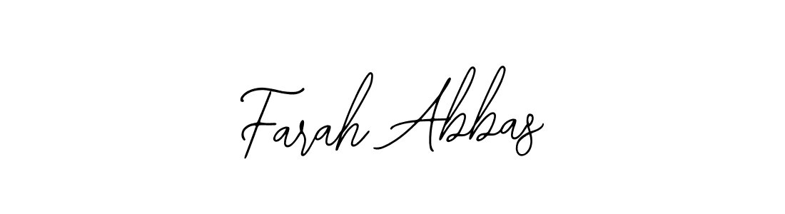 Design your own signature with our free online signature maker. With this signature software, you can create a handwritten (Bearetta-2O07w) signature for name Farah Abbas. Farah Abbas signature style 12 images and pictures png