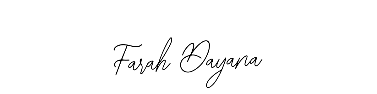 Make a short Farah Dayana signature style. Manage your documents anywhere anytime using Bearetta-2O07w. Create and add eSignatures, submit forms, share and send files easily. Farah Dayana signature style 12 images and pictures png