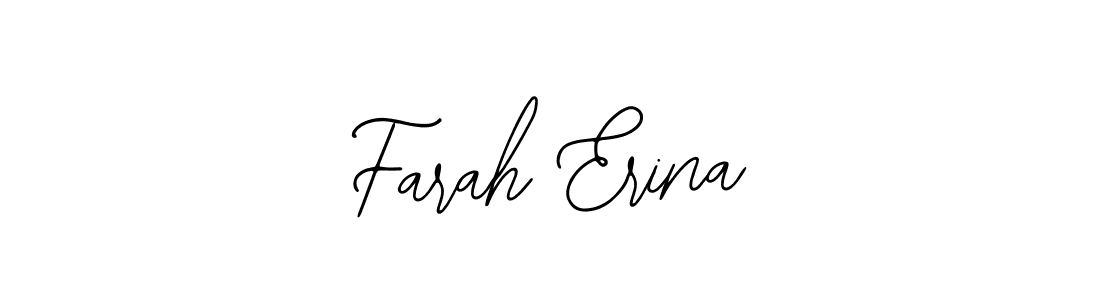 if you are searching for the best signature style for your name Farah Erina. so please give up your signature search. here we have designed multiple signature styles  using Bearetta-2O07w. Farah Erina signature style 12 images and pictures png