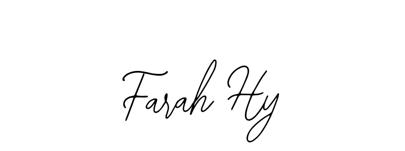 Also You can easily find your signature by using the search form. We will create Farah Hy name handwritten signature images for you free of cost using Bearetta-2O07w sign style. Farah Hy signature style 12 images and pictures png