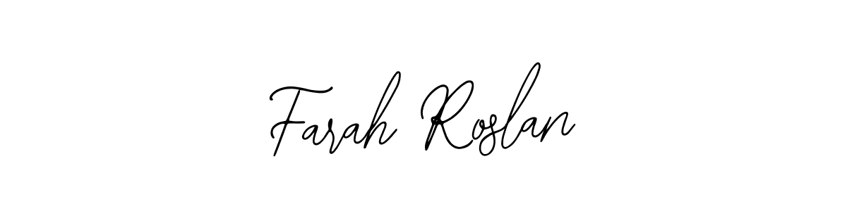 How to Draw Farah Roslan signature style? Bearetta-2O07w is a latest design signature styles for name Farah Roslan. Farah Roslan signature style 12 images and pictures png