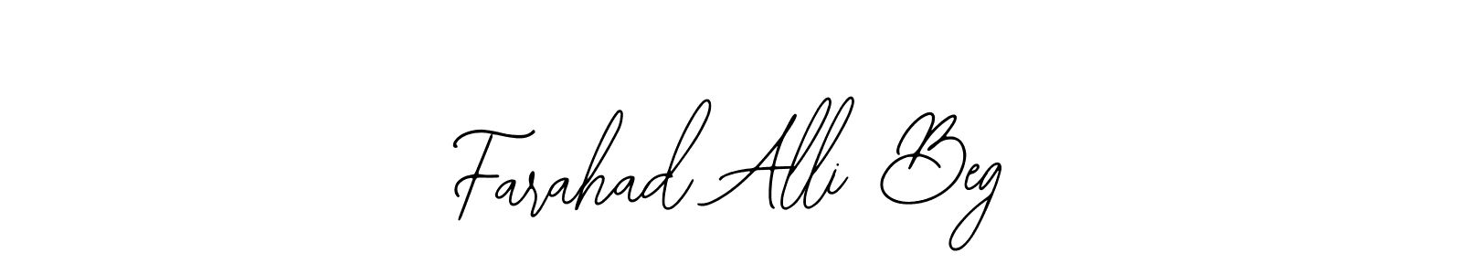 The best way (Bearetta-2O07w) to make a short signature is to pick only two or three words in your name. The name Farahad Alli Beg include a total of six letters. For converting this name. Farahad Alli Beg signature style 12 images and pictures png