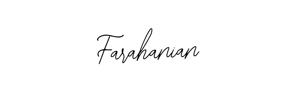 How to make Farahanian name signature. Use Bearetta-2O07w style for creating short signs online. This is the latest handwritten sign. Farahanian signature style 12 images and pictures png