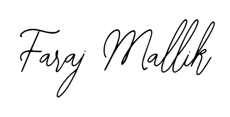 Get an exclusive digital autograph for Faraj Mallik. The Bearetta-2O07w typeface captures the charm of real penmanship on paper. Faraj Mallik signature style 12 images and pictures png