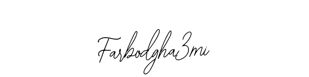 How to make Farbodgha3mi name signature. Use Bearetta-2O07w style for creating short signs online. This is the latest handwritten sign. Farbodgha3mi signature style 12 images and pictures png