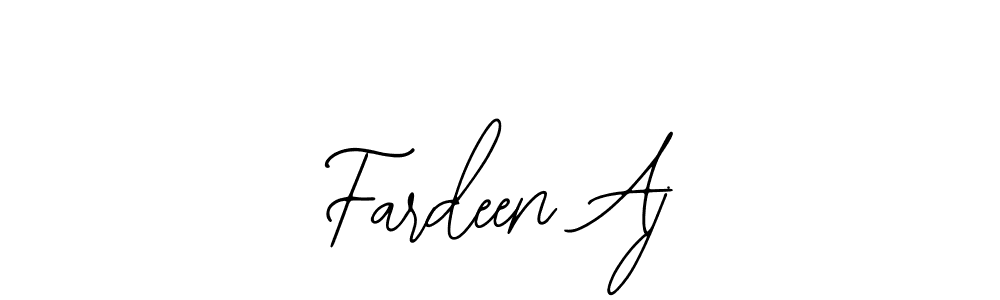How to make Fardeen Aj signature? Bearetta-2O07w is a professional autograph style. Create handwritten signature for Fardeen Aj name. Fardeen Aj signature style 12 images and pictures png