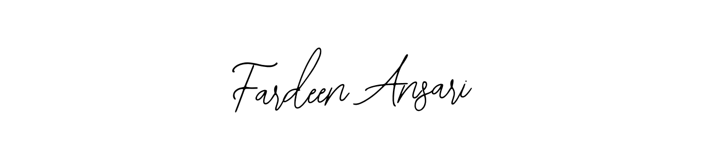 Make a short Fardeen Ansari signature style. Manage your documents anywhere anytime using Bearetta-2O07w. Create and add eSignatures, submit forms, share and send files easily. Fardeen Ansari signature style 12 images and pictures png