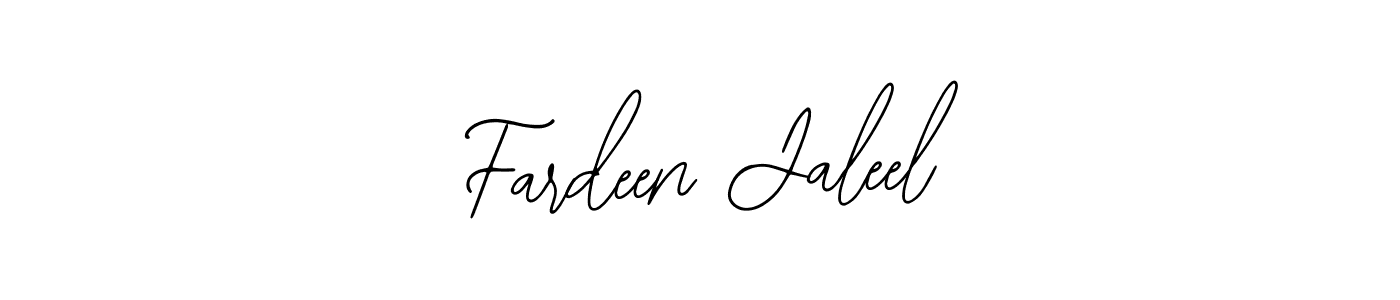 How to make Fardeen Jaleel name signature. Use Bearetta-2O07w style for creating short signs online. This is the latest handwritten sign. Fardeen Jaleel signature style 12 images and pictures png