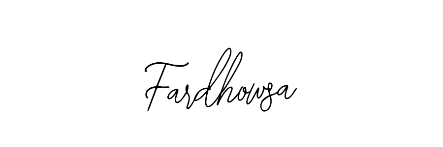 Also we have Fardhowsa name is the best signature style. Create professional handwritten signature collection using Bearetta-2O07w autograph style. Fardhowsa signature style 12 images and pictures png