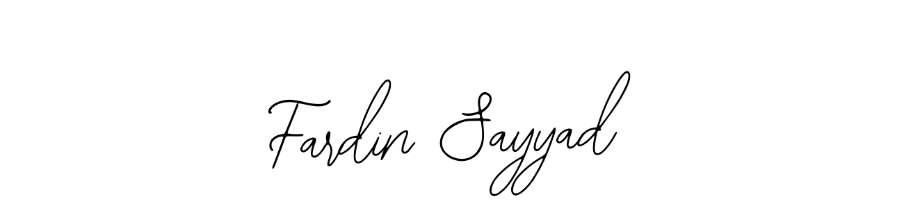 Design your own signature with our free online signature maker. With this signature software, you can create a handwritten (Bearetta-2O07w) signature for name Fardin Sayyad. Fardin Sayyad signature style 12 images and pictures png