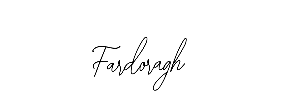 How to make Fardoragh name signature. Use Bearetta-2O07w style for creating short signs online. This is the latest handwritten sign. Fardoragh signature style 12 images and pictures png