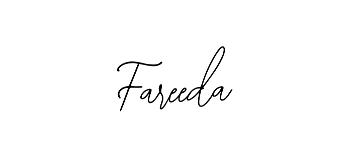 Use a signature maker to create a handwritten signature online. With this signature software, you can design (Bearetta-2O07w) your own signature for name Fareeda. Fareeda signature style 12 images and pictures png