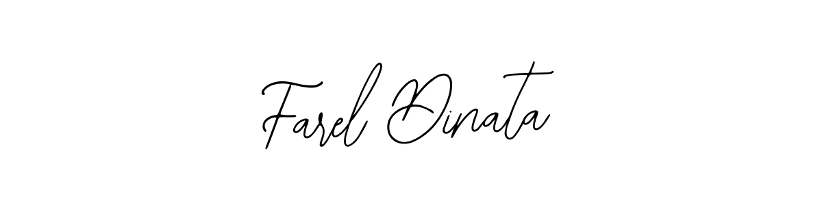 How to make Farel Dinata name signature. Use Bearetta-2O07w style for creating short signs online. This is the latest handwritten sign. Farel Dinata signature style 12 images and pictures png