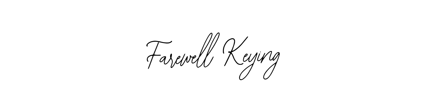 if you are searching for the best signature style for your name Farewell Keying. so please give up your signature search. here we have designed multiple signature styles  using Bearetta-2O07w. Farewell Keying signature style 12 images and pictures png