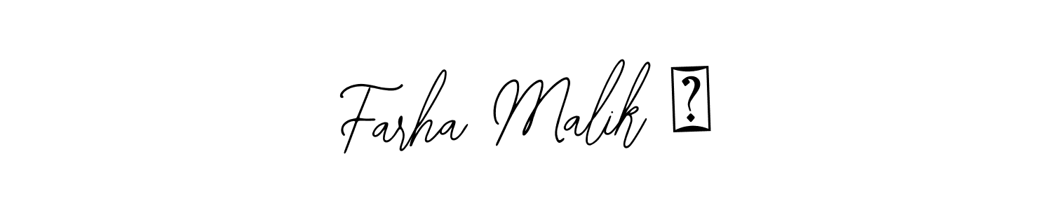 Once you've used our free online signature maker to create your best signature Bearetta-2O07w style, it's time to enjoy all of the benefits that Farha Malik ✨ name signing documents. Farha Malik ✨ signature style 12 images and pictures png