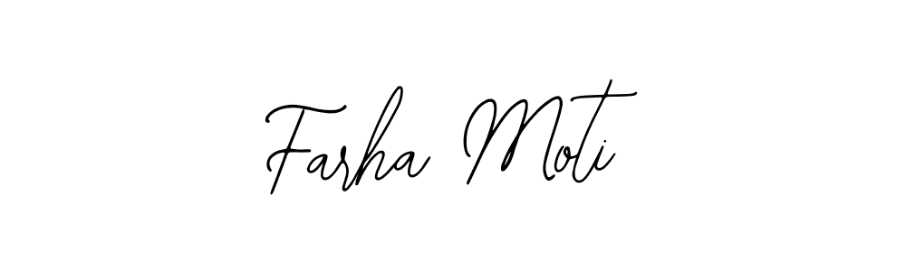 The best way (Bearetta-2O07w) to make a short signature is to pick only two or three words in your name. The name Farha Moti include a total of six letters. For converting this name. Farha Moti signature style 12 images and pictures png