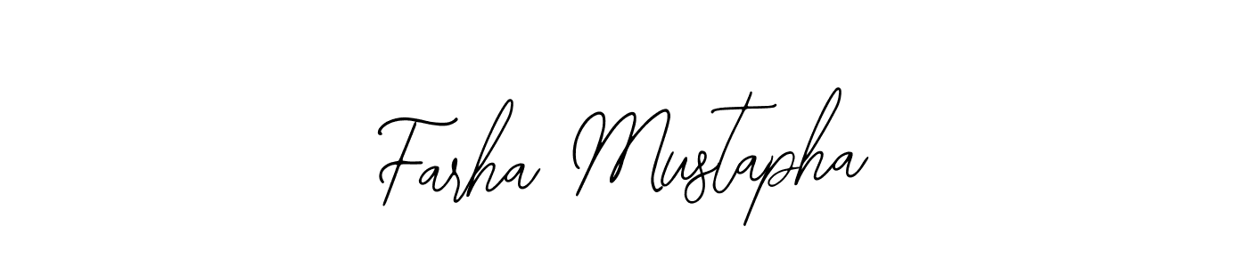 Use a signature maker to create a handwritten signature online. With this signature software, you can design (Bearetta-2O07w) your own signature for name Farha Mustapha. Farha Mustapha signature style 12 images and pictures png