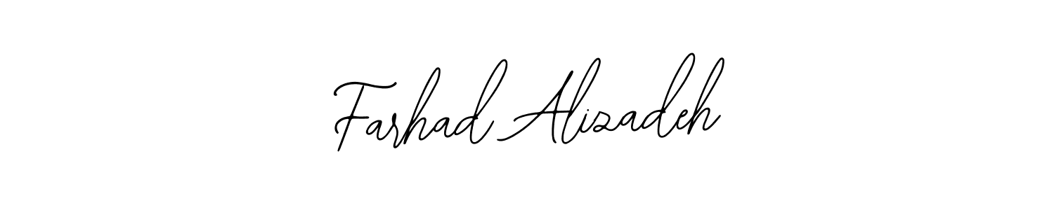 You should practise on your own different ways (Bearetta-2O07w) to write your name (Farhad Alizadeh) in signature. don't let someone else do it for you. Farhad Alizadeh signature style 12 images and pictures png