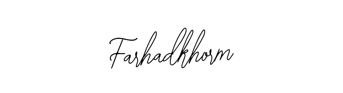 How to make Farhadkhorm signature? Bearetta-2O07w is a professional autograph style. Create handwritten signature for Farhadkhorm name. Farhadkhorm signature style 12 images and pictures png