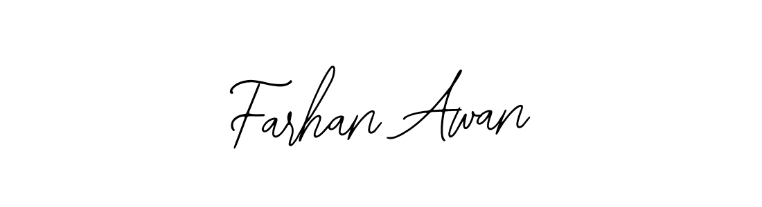 You should practise on your own different ways (Bearetta-2O07w) to write your name (Farhan Awan) in signature. don't let someone else do it for you. Farhan Awan signature style 12 images and pictures png