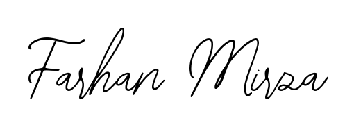 Get an exclusive digital autograph for Farhan Mirza. The Bearetta-2O07w typeface captures the charm of real penmanship on paper. Farhan Mirza signature style 12 images and pictures png
