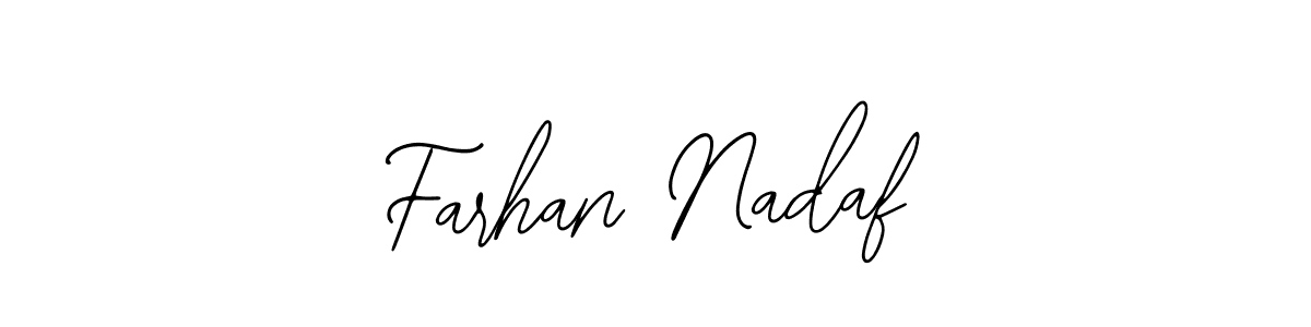 Bearetta-2O07w is a professional signature style that is perfect for those who want to add a touch of class to their signature. It is also a great choice for those who want to make their signature more unique. Get Farhan Nadaf name to fancy signature for free. Farhan Nadaf signature style 12 images and pictures png