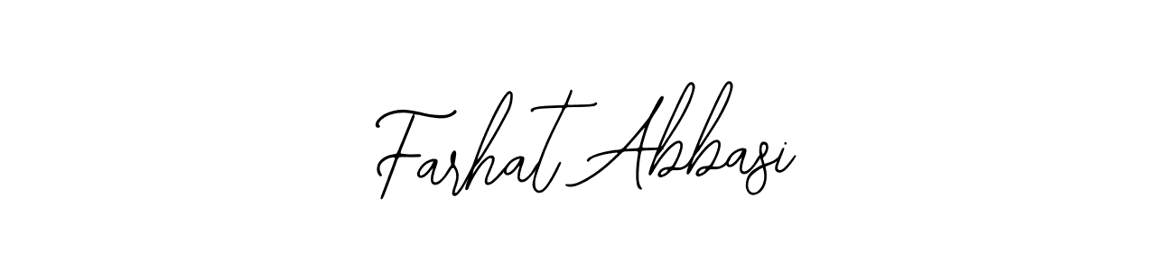 Design your own signature with our free online signature maker. With this signature software, you can create a handwritten (Bearetta-2O07w) signature for name Farhat Abbasi. Farhat Abbasi signature style 12 images and pictures png