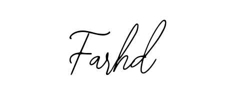 The Bearetta-2O07w typeface gives name Farhd a refined look. Suitable for certificates, diplomas, and official verification. Farhd signature style 12 images and pictures png