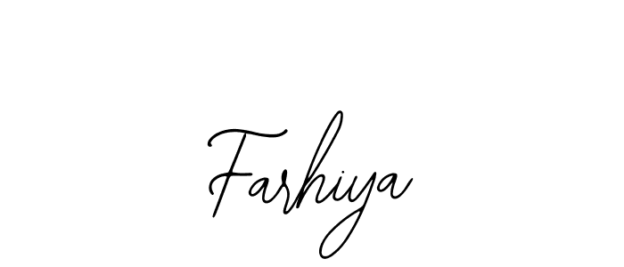 Design your own signature with our free online signature maker. With this signature software, you can create a handwritten (Bearetta-2O07w) signature for name Farhiya. Farhiya signature style 12 images and pictures png