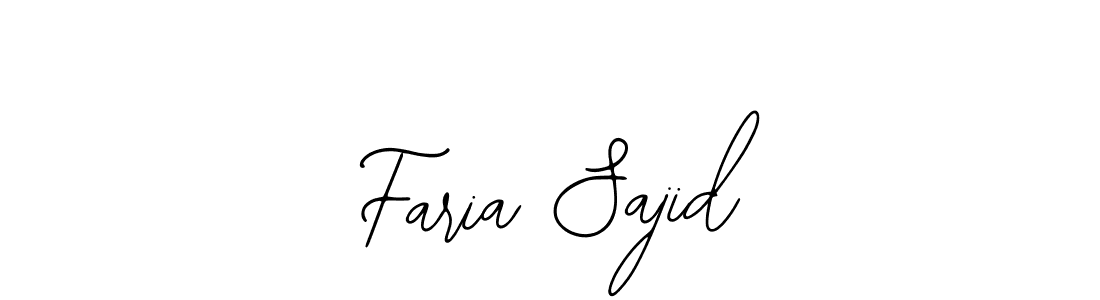 How to make Faria Sajid signature? Bearetta-2O07w is a professional autograph style. Create handwritten signature for Faria Sajid name. Faria Sajid signature style 12 images and pictures png