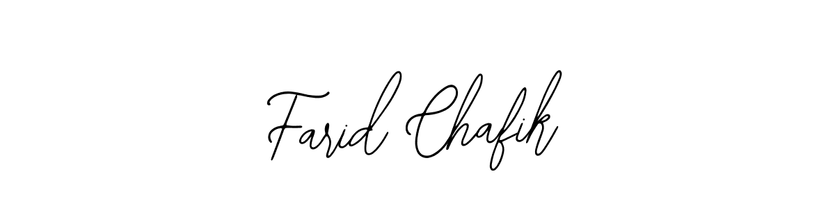 How to make Farid Chafik name signature. Use Bearetta-2O07w style for creating short signs online. This is the latest handwritten sign. Farid Chafik signature style 12 images and pictures png