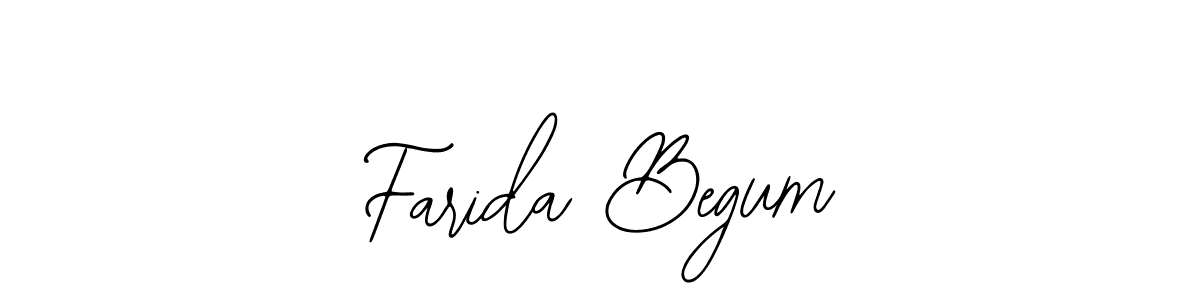 How to make Farida Begum name signature. Use Bearetta-2O07w style for creating short signs online. This is the latest handwritten sign. Farida Begum signature style 12 images and pictures png