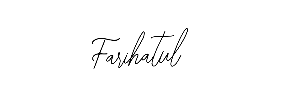 Make a beautiful signature design for name Farihatul. With this signature (Bearetta-2O07w) style, you can create a handwritten signature for free. Farihatul signature style 12 images and pictures png