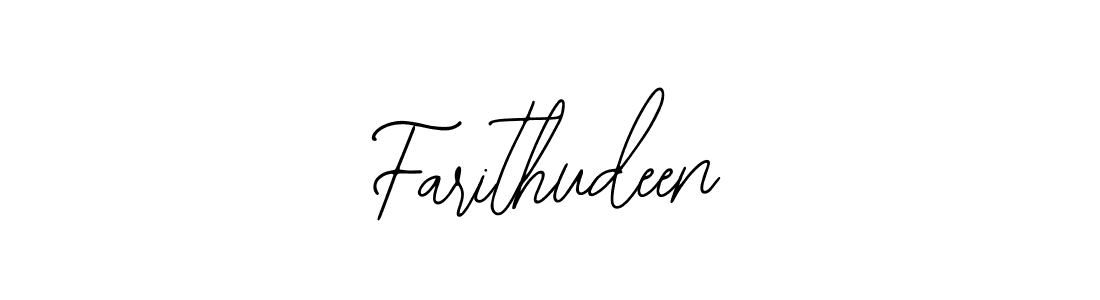 if you are searching for the best signature style for your name Farithudeen. so please give up your signature search. here we have designed multiple signature styles  using Bearetta-2O07w. Farithudeen signature style 12 images and pictures png