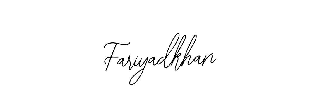 The best way (Bearetta-2O07w) to make a short signature is to pick only two or three words in your name. The name Fariyadkhan include a total of six letters. For converting this name. Fariyadkhan signature style 12 images and pictures png