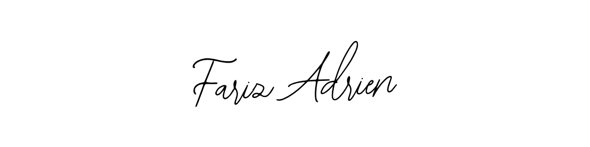 Similarly Bearetta-2O07w is the best handwritten signature design. Signature creator online .You can use it as an online autograph creator for name Fariz Adrien. Fariz Adrien signature style 12 images and pictures png