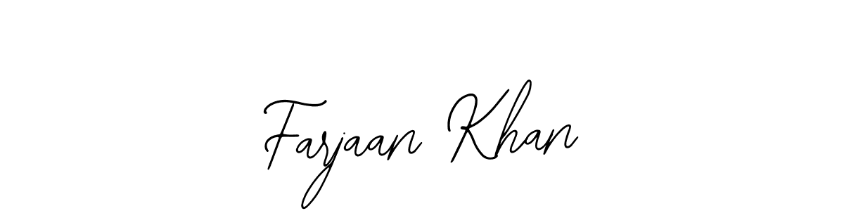 if you are searching for the best signature style for your name Farjaan Khan. so please give up your signature search. here we have designed multiple signature styles  using Bearetta-2O07w. Farjaan Khan signature style 12 images and pictures png