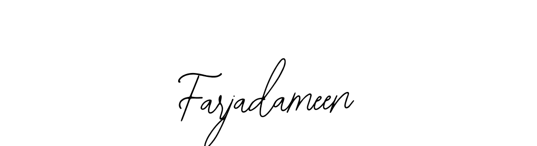 Use a signature maker to create a handwritten signature online. With this signature software, you can design (Bearetta-2O07w) your own signature for name Farjadameen. Farjadameen signature style 12 images and pictures png