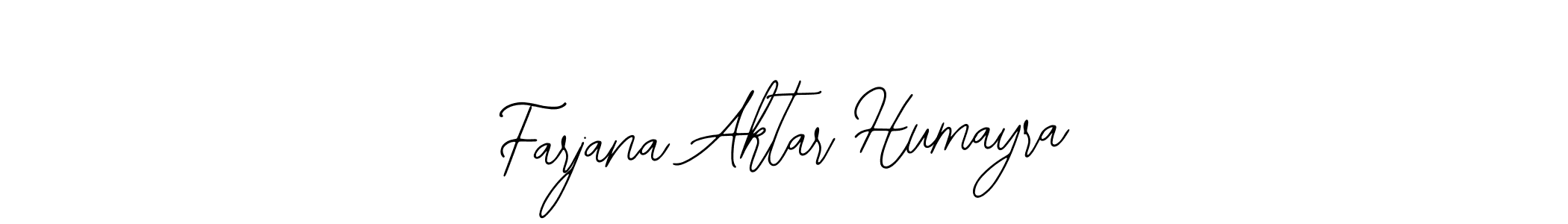 Use a signature maker to create a handwritten signature online. With this signature software, you can design (Bearetta-2O07w) your own signature for name Farjana Aktar Humayra. Farjana Aktar Humayra signature style 12 images and pictures png