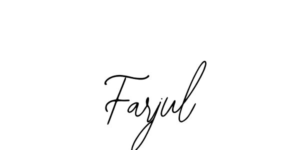 if you are searching for the best signature style for your name Farjul. so please give up your signature search. here we have designed multiple signature styles  using Bearetta-2O07w. Farjul signature style 12 images and pictures png