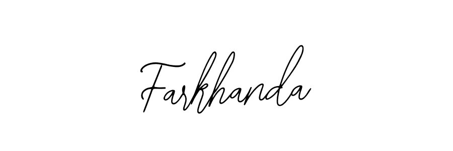 The best way (Bearetta-2O07w) to make a short signature is to pick only two or three words in your name. The name Farkhanda include a total of six letters. For converting this name. Farkhanda signature style 12 images and pictures png