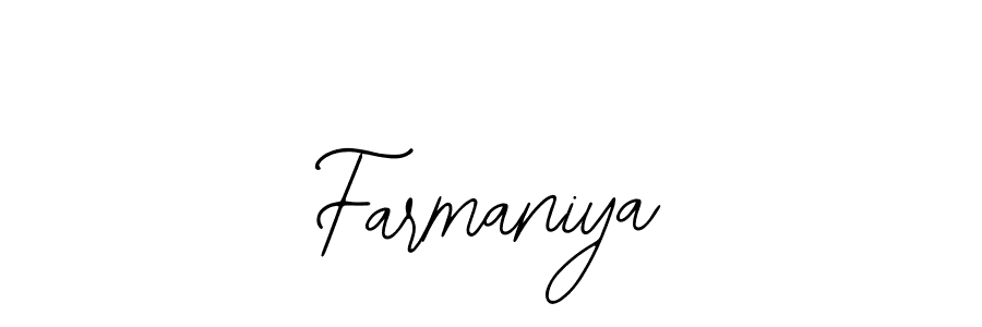How to make Farmaniya signature? Bearetta-2O07w is a professional autograph style. Create handwritten signature for Farmaniya name. Farmaniya signature style 12 images and pictures png
