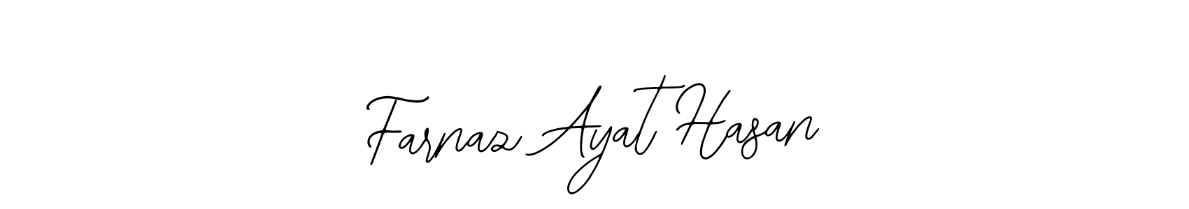 Make a short Farnaz Ayat Hasan signature style. Manage your documents anywhere anytime using Bearetta-2O07w. Create and add eSignatures, submit forms, share and send files easily. Farnaz Ayat Hasan signature style 12 images and pictures png